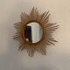Miroir soleil rotin vintage