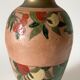 Large enamelled brass vase