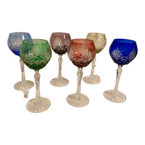 Suite de 6 verres à