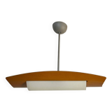 Designer wood and glass chandelier from the 2000s