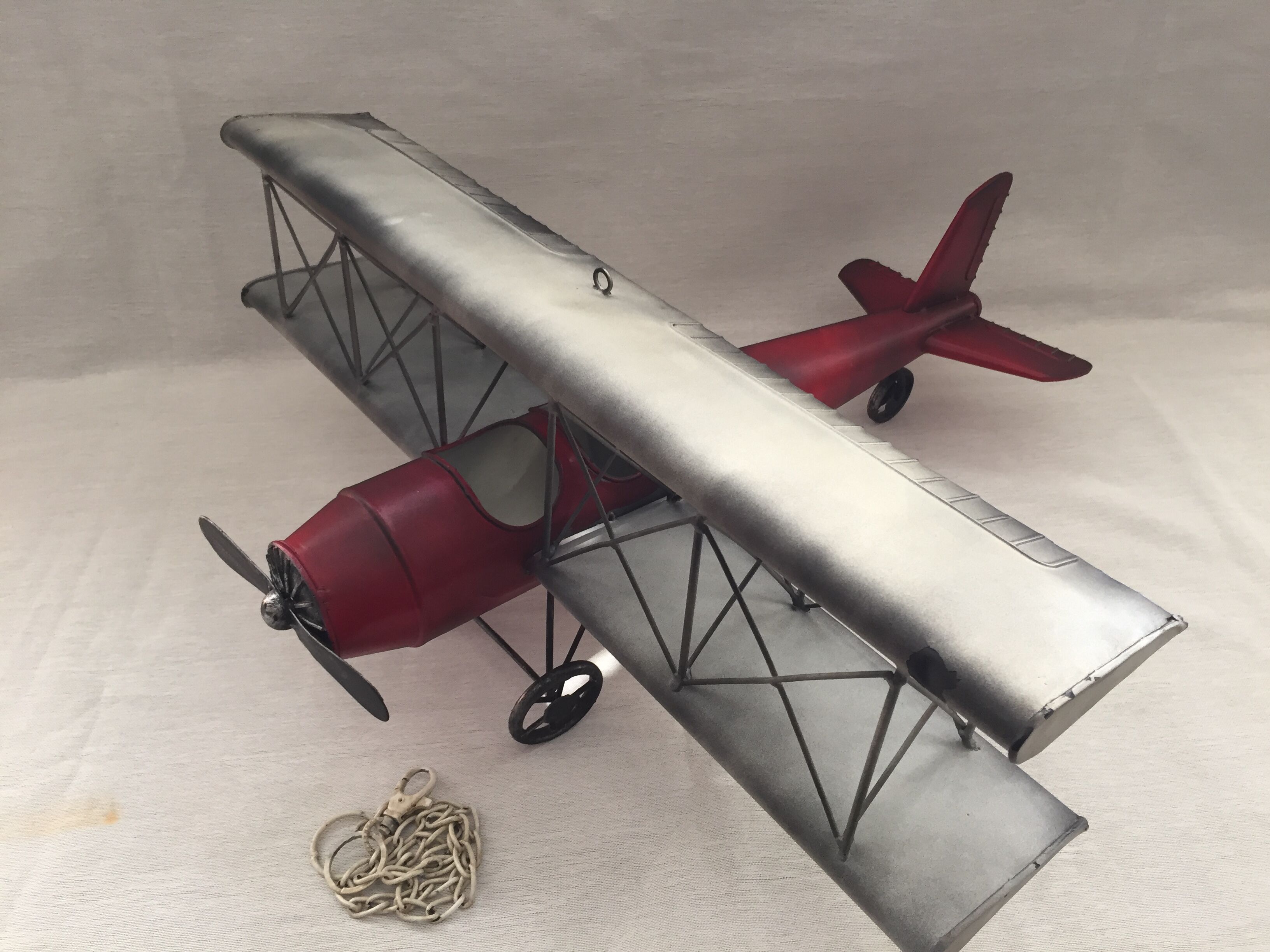 Metal model fighter plane biplane ww1 english french u.s.a.