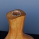Maple Wood and Glass Sculptural Vase, 1980