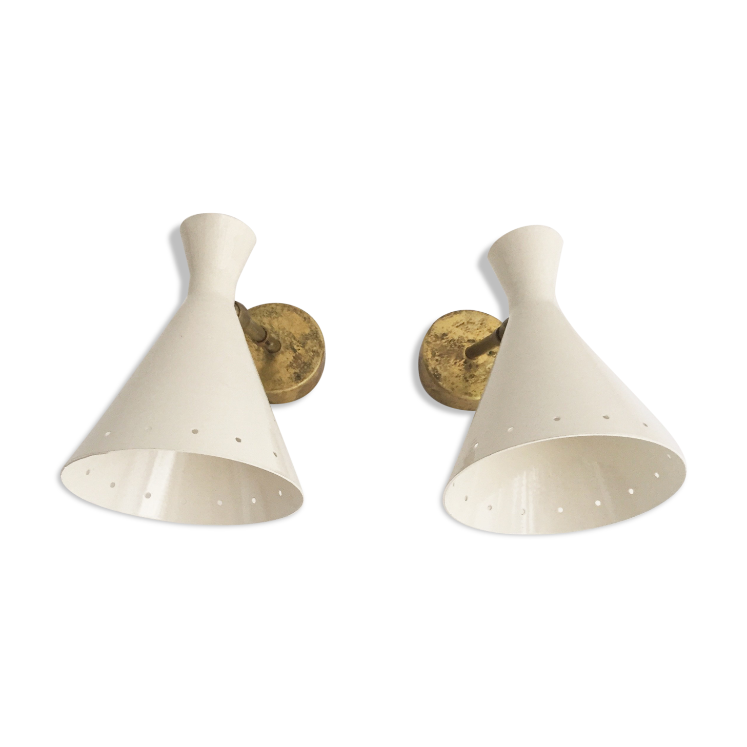 Pair of Italian design appliques 1950