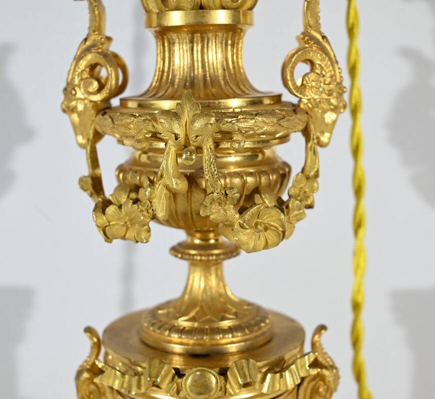 Lampe en Bronze Doré, époque Napoléon III – Milieu XIXe