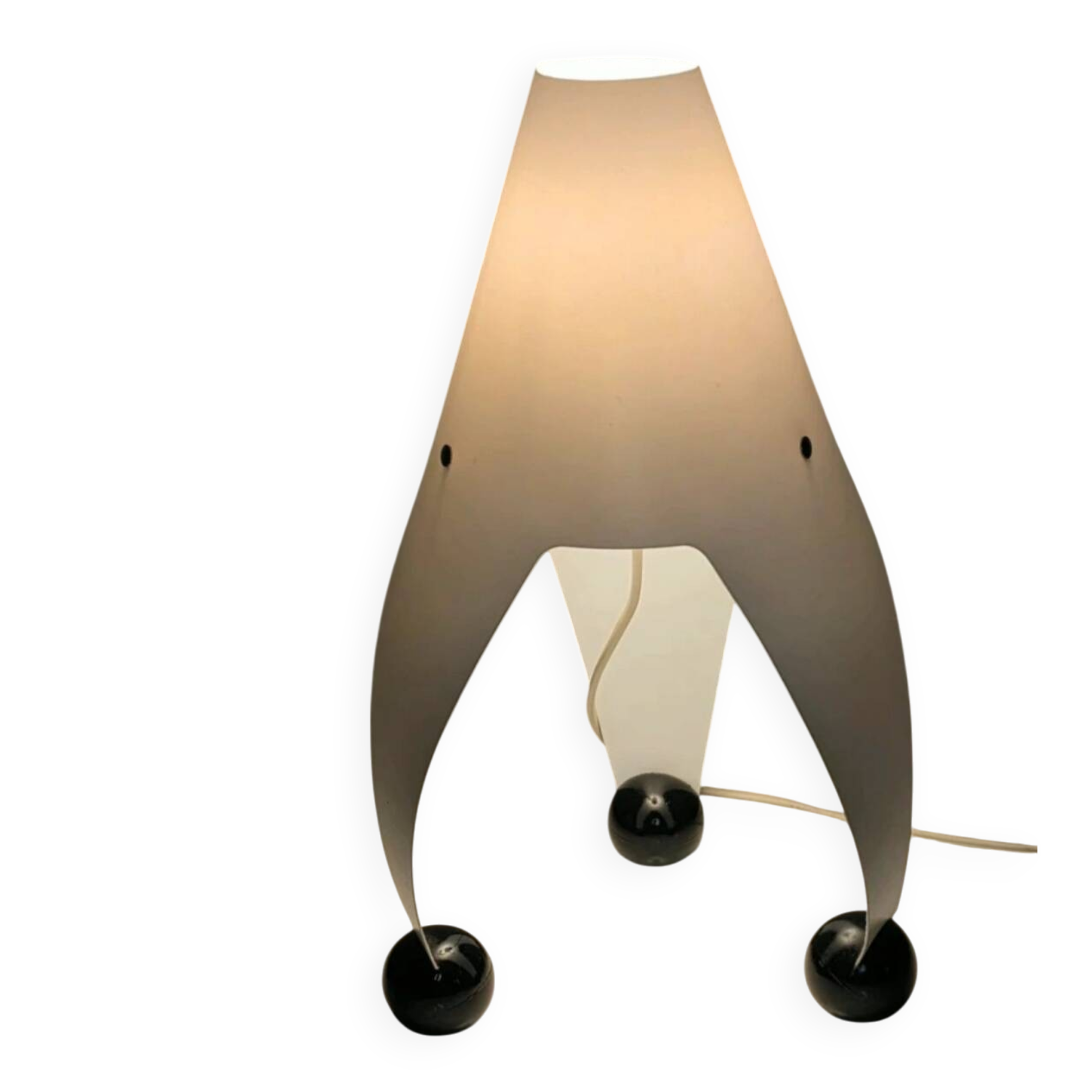 1980s tripod lamp, vintage