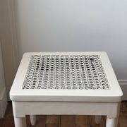 Wood and cane side table