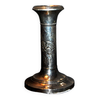 Angel candle holder old candlestick heart of angelots in silver english hallmark 1909 birmingham