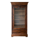 Small antique display cabinet in mahogany, Louis-Philippe style.