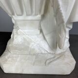 Large Romantic Alabaster Sculpture, Italy, late 19th century, Romeo and Juliet