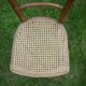 Chaise cannée style bistrot en bois