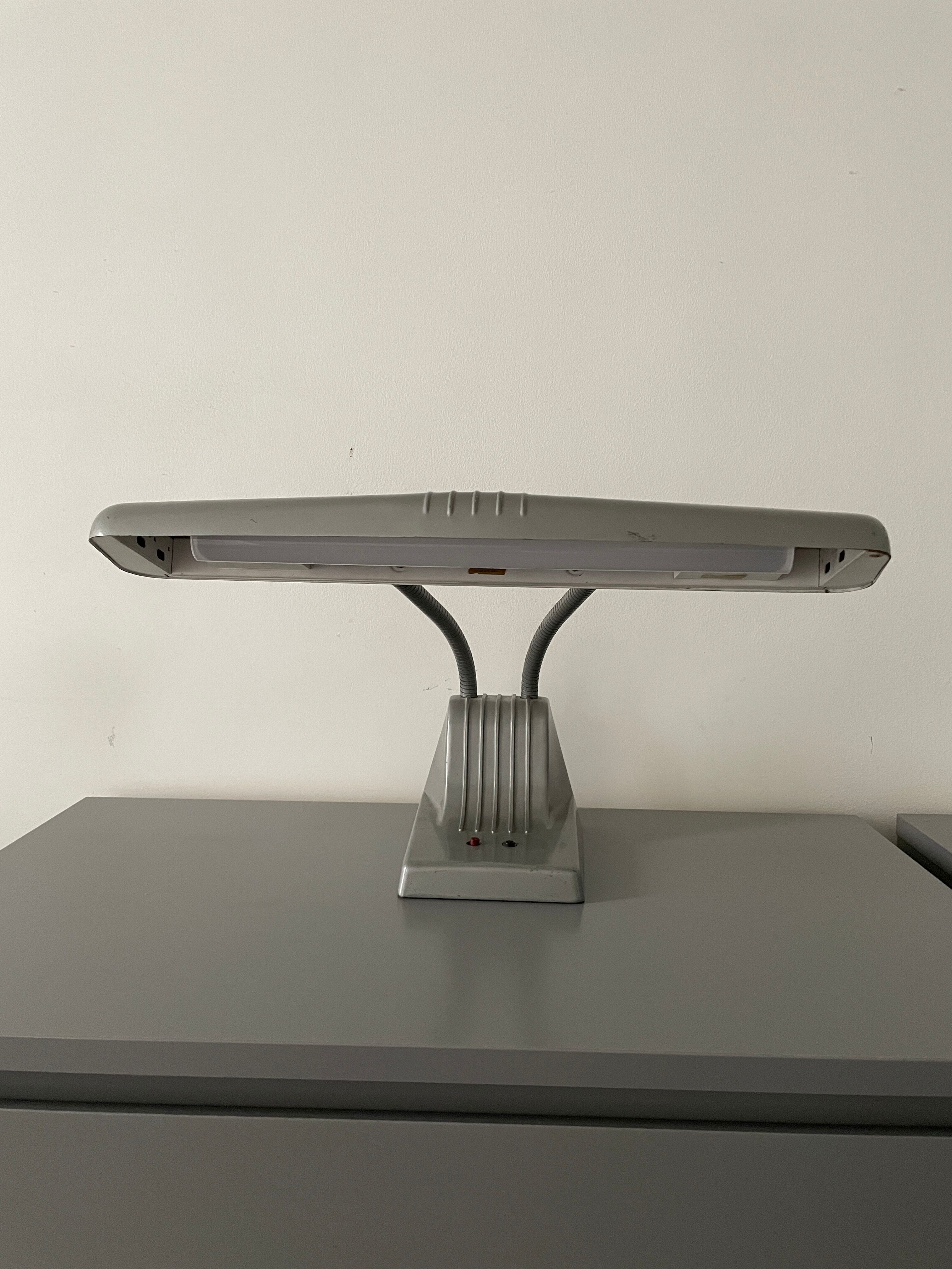 Dazor Model 1000 Industrial Desk Lamp, 1950s