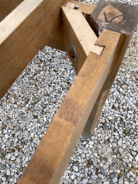 Sanded farm table 200 cm