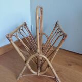 Wicker magazine rack
