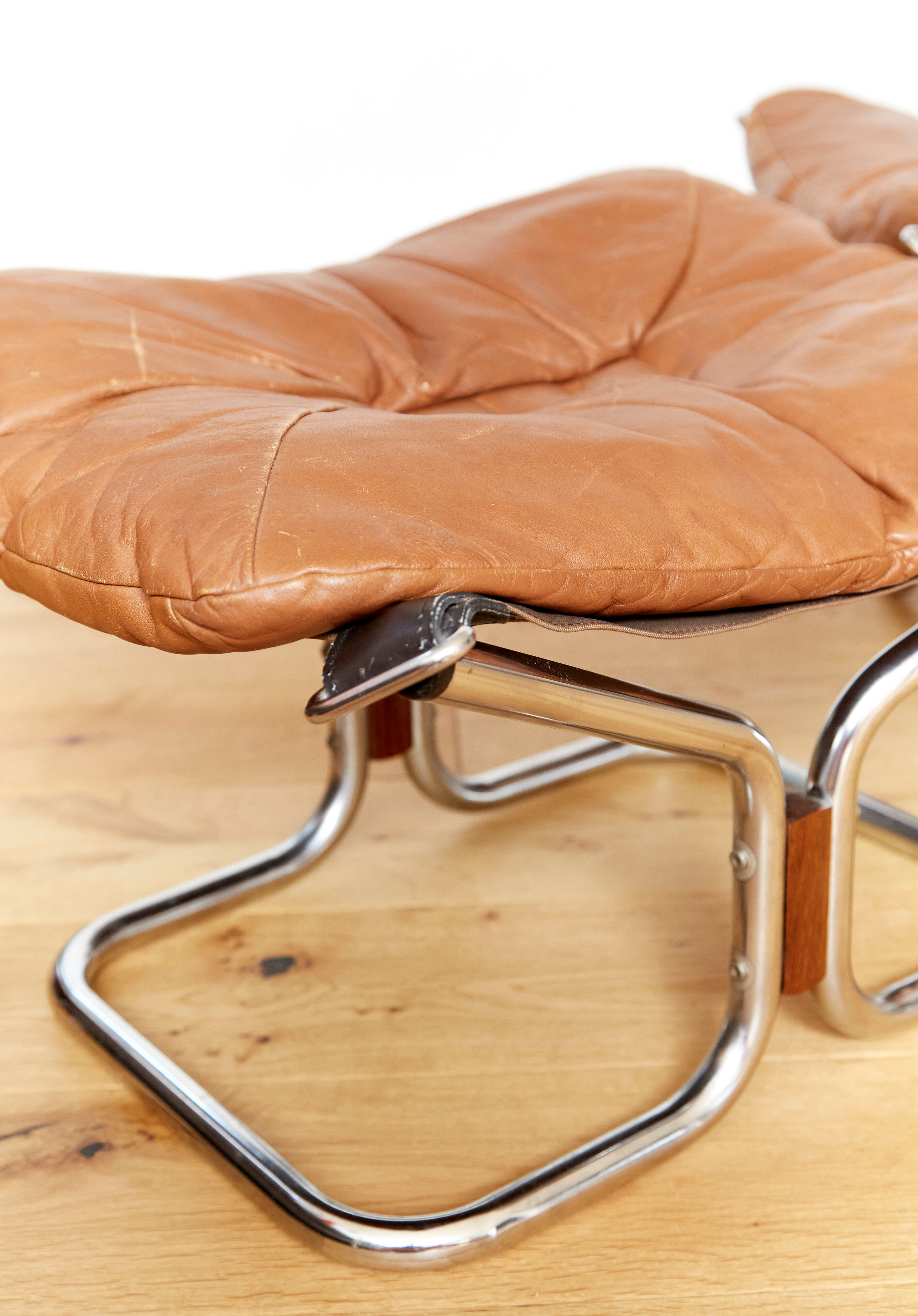 Armchair & ottoman design Harald Relling published by Langlos Fabbriker Stranda Norway