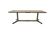 Vintage ceramic coffee table with a chrome frame.