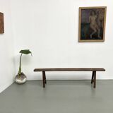 Antique bench in solid oak