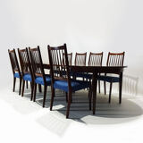 Ensemble table et 10 sièges danoises Arne Hovmand Olsen