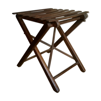 Tabouret pliant "de campagne" début XXème en bois