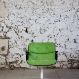 Green executive armchair by Charles Pollock for Knoll, 1960