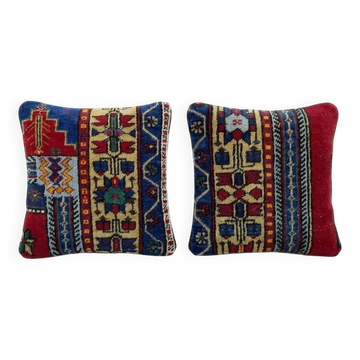 Lot de 2 housses de coussin turque vintage 41x41 cm