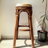 Vintage bentwood bar stool, 1950s