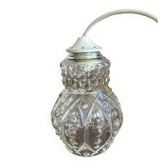 Baladeuse rétro, suspension en verre moulé