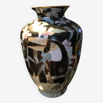 Vase vintage Perroquet / Toucan