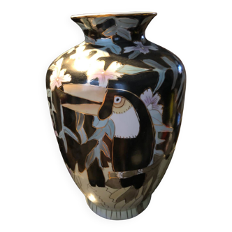 Vase vintage Perroquet / Toucan