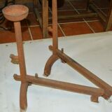 Paire de chenets en fonte