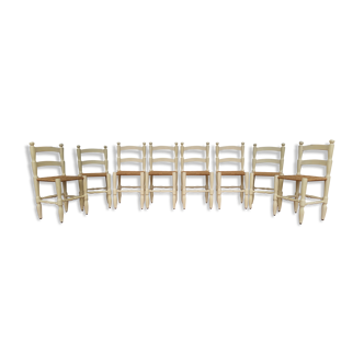 Vintage 50s vintage repatinées antique chairs