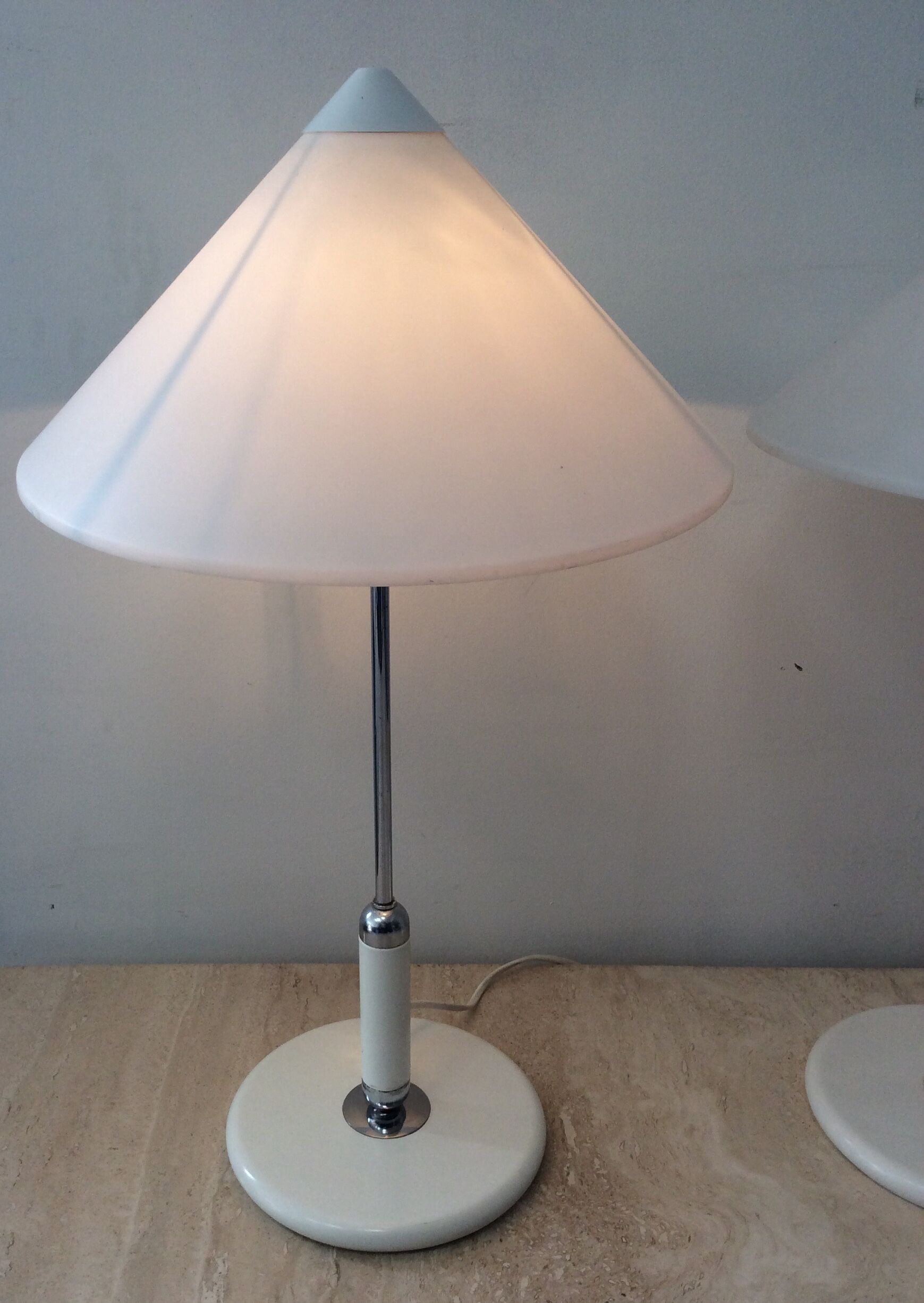 Pair of Aluminor lamps from the 70s