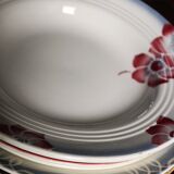 6 mismatched soup plates Marsac Marinette Digoin Badonviller