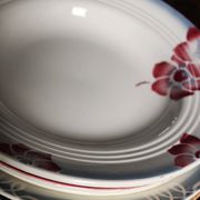 6 mismatched soup plates Marsac Marinette Digoin Badonviller