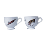 Lot de deux tasses pêcheurs