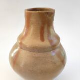 Stoneware vase signed Eugène Lion