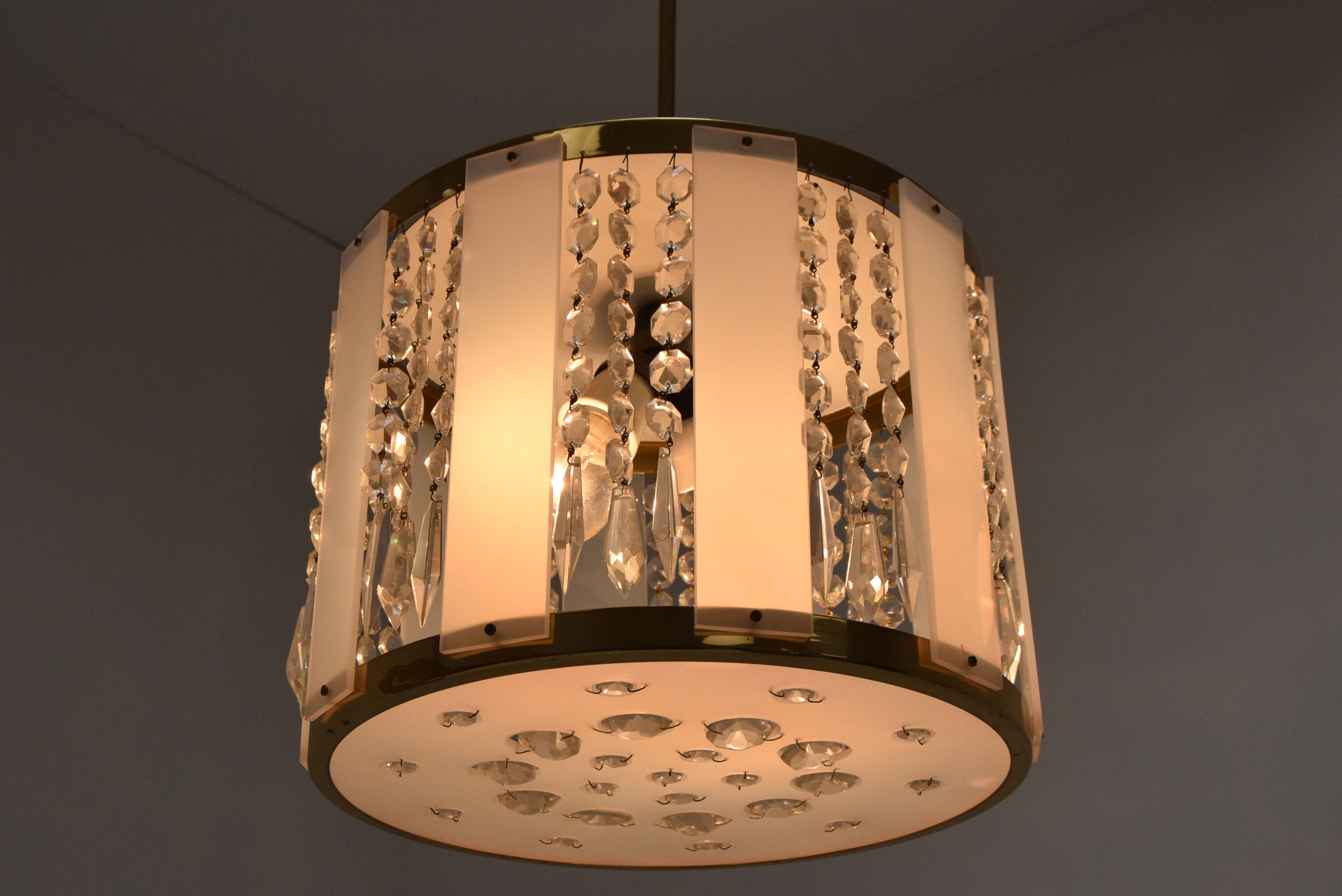 Mid-century Chandelier by  Jablonecke Sklarny Novy Bydzov, 1970’s.