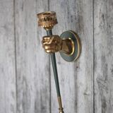 Bronze wall light Lucien Gau vintage, wall sconce, vintage hand sconce.
