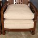 Antique 19thc bergere & dappled walnut suite c.1890