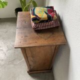 Rustic oak bedside table 1900