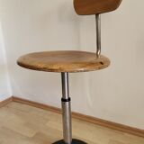 Tabouret industriel télescopique, Mirima, France vers 1950