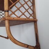 Vintage rattan floor