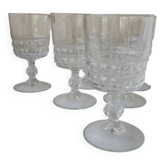 6 verres à pied Quadrille