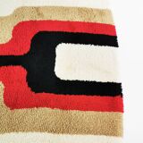 Tapis géométrique Space Age, Allemagne, années 1970