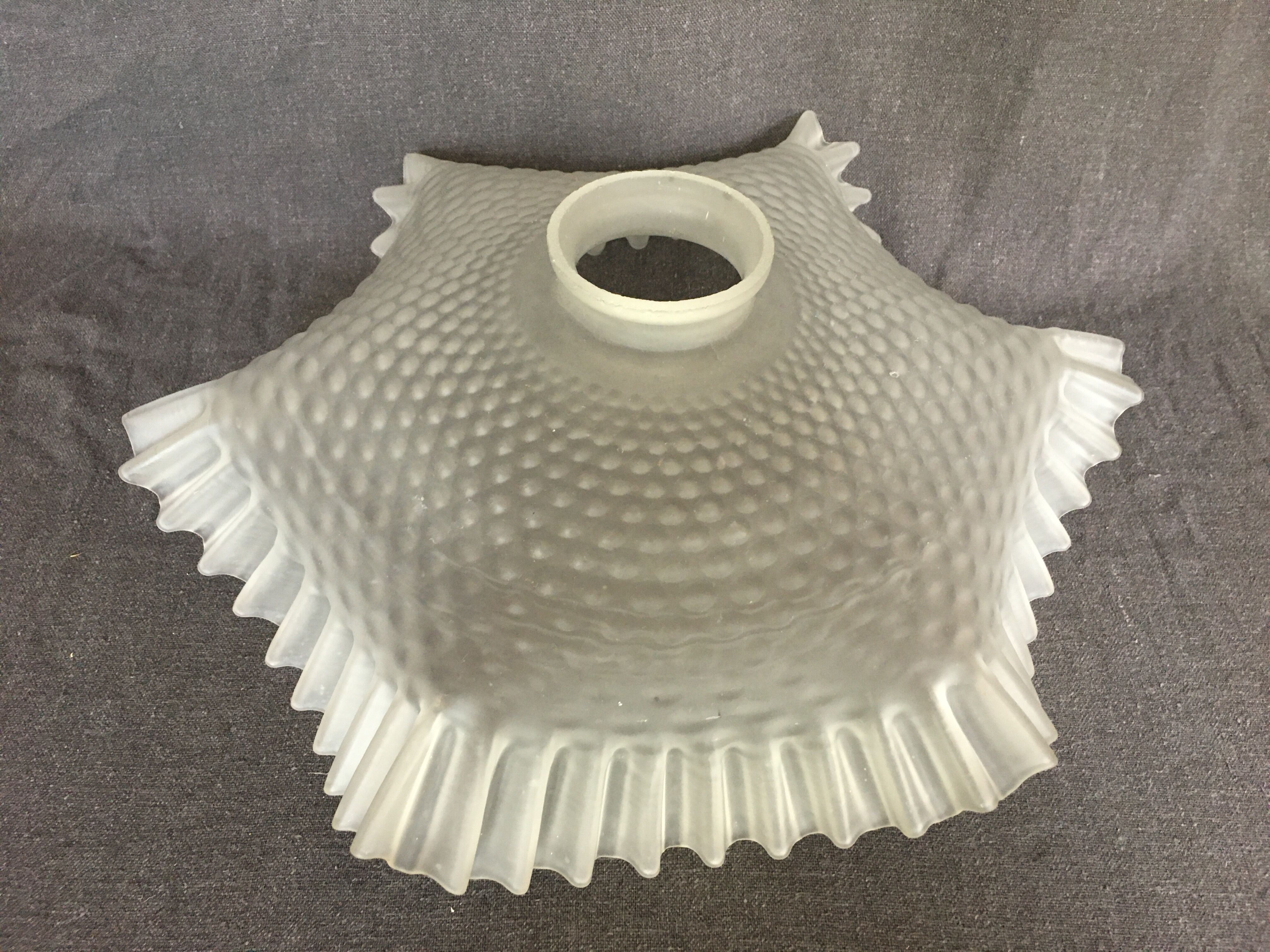 Pleated lampshade frosted glass ceiling