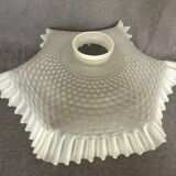 Pleated lampshade frosted glass ceiling