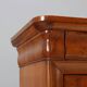 Antique walnut and walnut burl bedside table, Italy, 19th century.