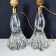 Paire de pieds de lampe verre de Murano