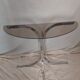 Console murale vintage 1970's verre et chrome
