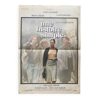 Affiche cinéma originale "Une histoire simple" Romy Schneider 40x60cm 1978