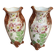 Paire de vase barbotine art nouveau